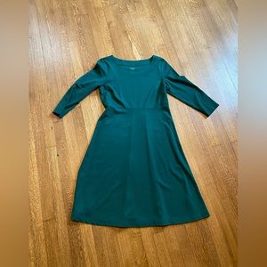 Lands End Womens Medium Green Dress